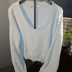 DRAGONFLY Women's Light Blue Sweater S/M size